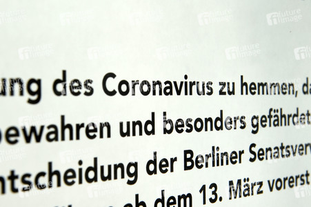 Maßnahmen gegen die Ausbreitung des Coronavirus in Berlin