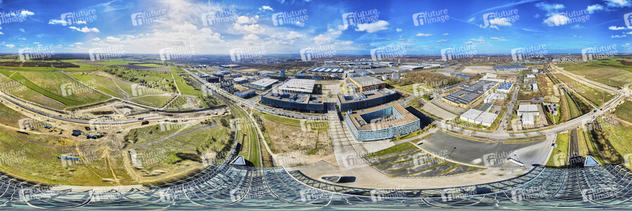 Luftbildaufnahme vom Expogelände in Hannover-Laatzen