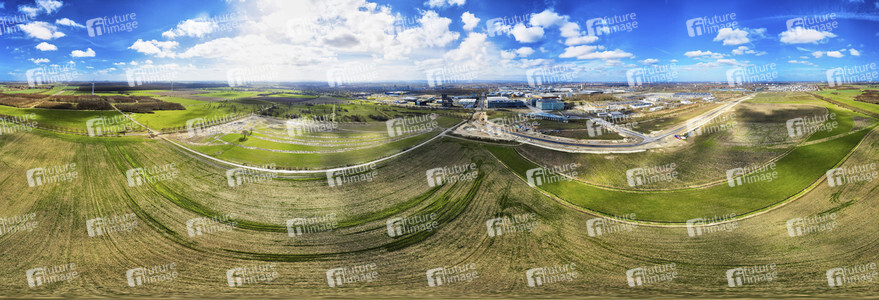 Luftbildaufnahme vom Expogelände in Hannover-Laatzen