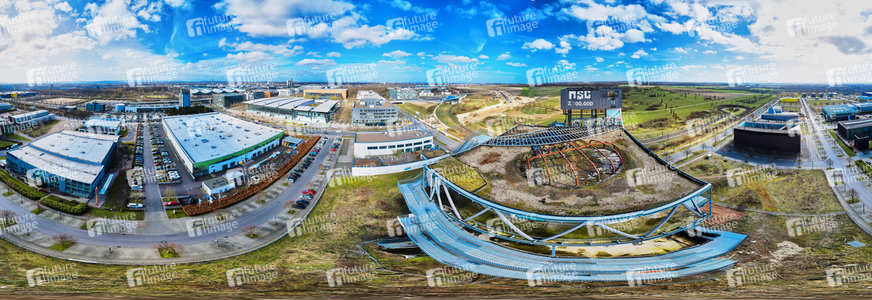 Luftbildaufnahme vom Expogelände in Hannover-Laatzen