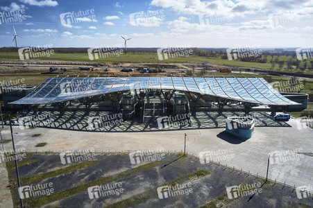 Luftbildaufnahme vom Expogelände in Hannover-Laatzen