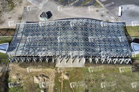 Luftbildaufnahme vom Expogelände in Hannover-Laatzen