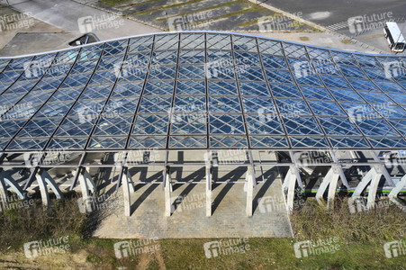 Luftbildaufnahme vom Expogelände in Hannover-Laatzen