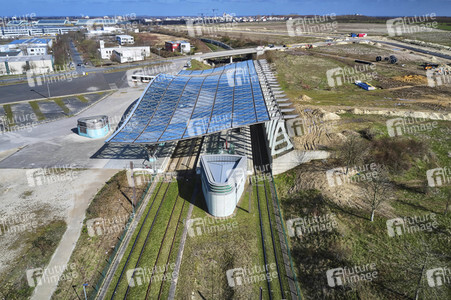 Luftbildaufnahme vom Expogelände in Hannover-Laatzen