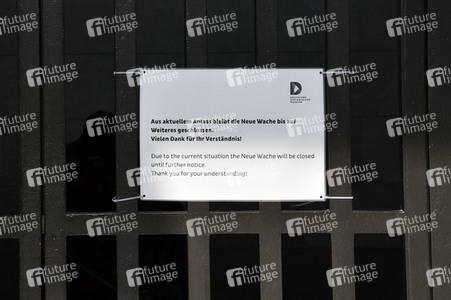 Ausflugsziele nach Schließung zum Schutz gegen die Ausbreitung des Corona-Virus in Berlin