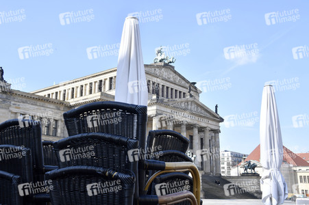 Ausflugsziele nach Schließung zum Schutz gegen die Ausbreitung des Corona-Virus in Berlin