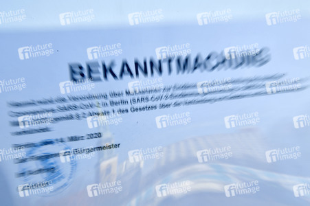 Ausflugsziele nach Schließung zum Schutz gegen die Ausbreitung des Corona-Virus in Berlin