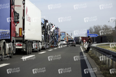Grenzschließung Polen wegen Corona-Virus in Frankfurt (Oder)