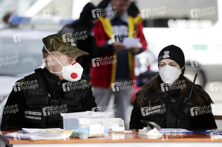 Grenzschließung Polen wegen Corona-Virus in Frankfurt (Oder)