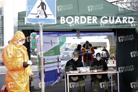 Grenzschließung Polen wegen Corona-Virus in Frankfurt (Oder)