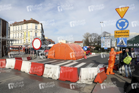 Grenzschließung Polen wegen Corona-Virus in Frankfurt (Oder)