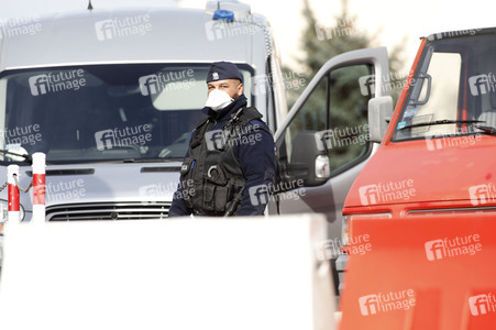 Grenzschließung Polen wegen Corona-Virus in Frankfurt (Oder)