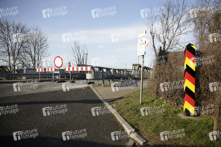 Grenzschließung Polen wegen Corona-Virus in Küstrin-Kietz