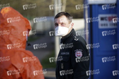 Grenzschließung Polen wegen Corona-Virus in Küstrin-Kietz