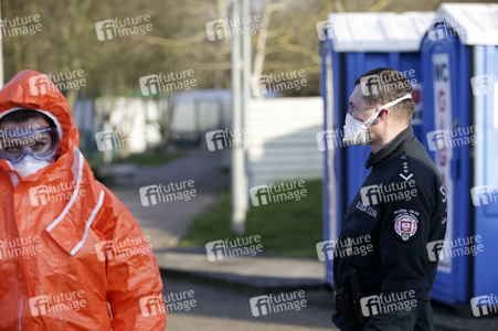 Grenzschließung Polen wegen Corona-Virus in Küstrin-Kietz