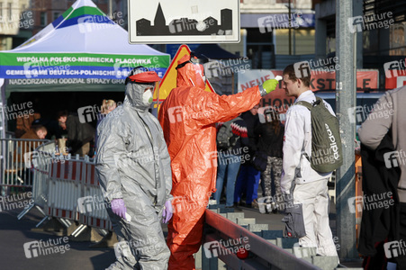 Öffnung Grenzübergang Stadtbrücke von Görlitz nach Zgorzelec