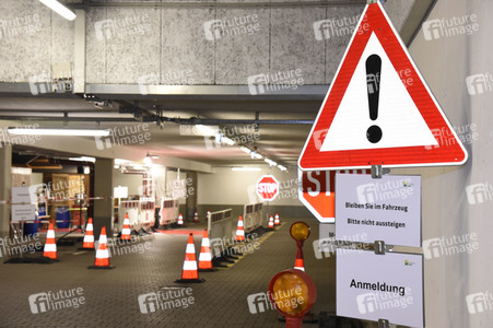 Eröffnung einer mobilen Teststation zum Testen auf Coronavirus-Infektion in München