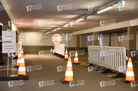 Eröffnung einer mobilen Teststation zum Testen auf Coronavirus-Infektion in München