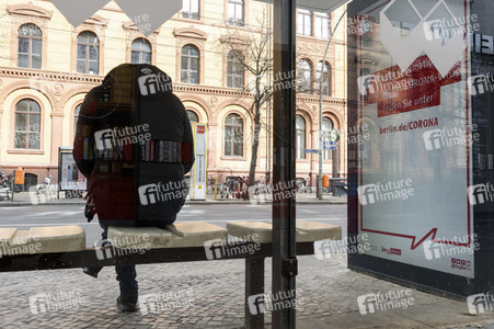 Corona Informationskampagne in Berlin