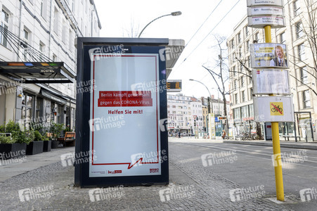 Corona Informationskampagne in Berlin