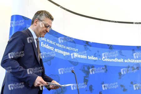 Pressebriefing desa Robert Koch Instituts in Berlin