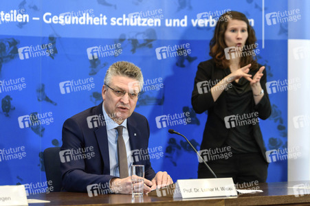 Pressebriefing desa Robert Koch Instituts in Berlin