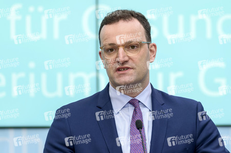 Presssekonferenz mit Jens Spahn in Berlin