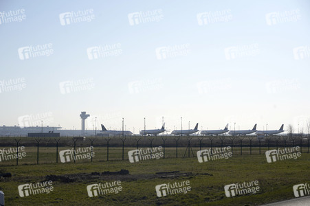 Flugrückgang wegen der Corona-Krise in Berlin