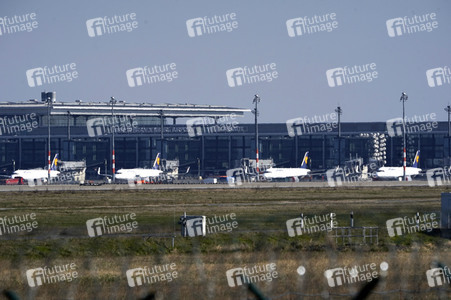 Flugrückgang wegen der Corona-Krise in Berlin
