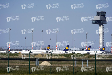 Flugrückgang wegen der Corona-Krise in Berlin