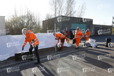 Corona-Drive-In-Teststation in Landsberg