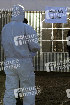 Corona-Drive-In-Teststation in Landsberg