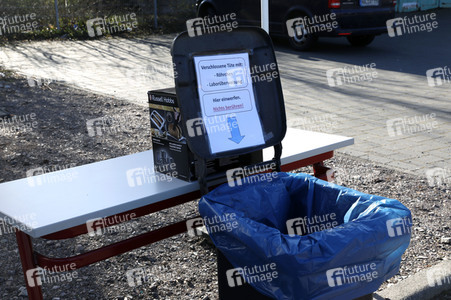 Corona-Drive-In-Teststation in Landsberg