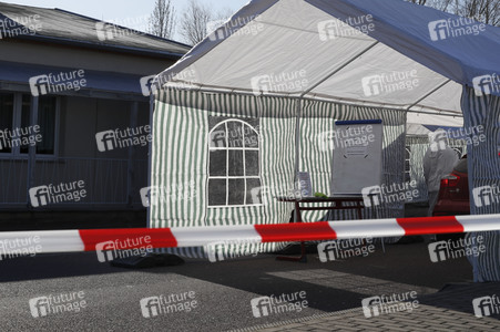 Corona-Drive-In-Teststation in Landsberg