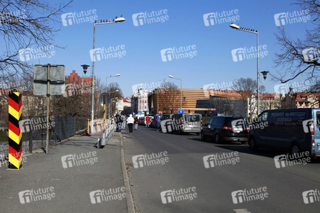 Corona-Kontrollen an der Grenze zu Polen in Görlitz