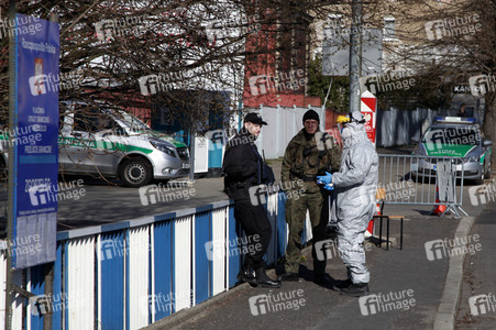 Corona-Kontrollen an der Grenze zu Polen in Görlitz