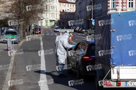 Corona-Kontrollen an der Grenze zu Polen in Görlitz
