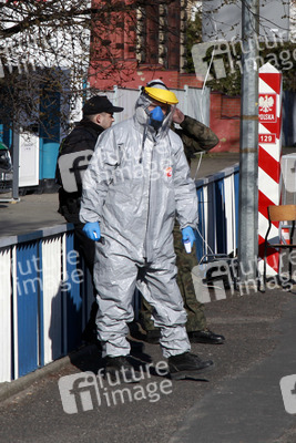 Corona-Kontrollen an der Grenze zu Polen in Görlitz
