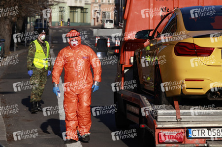 Corona-Kontrollen an der Grenze zu Polen in Görlitz