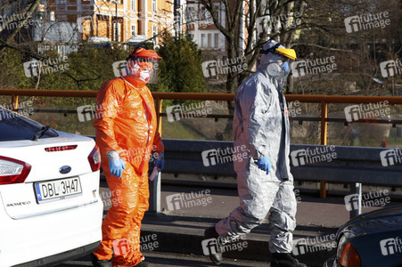 Corona-Kontrollen an der Grenze zu Polen in Görlitz