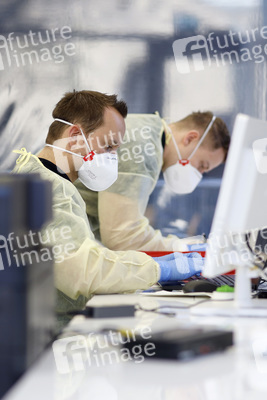 Corona-Testzentrum in Köln