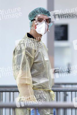 Corona-Testzentrum in Köln