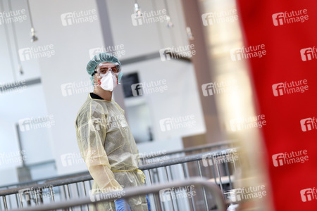 Corona-Testzentrum in Köln