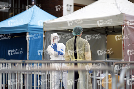 Corona-Testzentrum in Köln