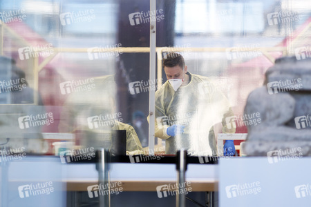 Corona-Testzentrum in Köln