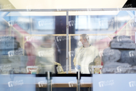 Corona-Testzentrum in Köln