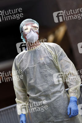 Corona-Testzentrum in Köln