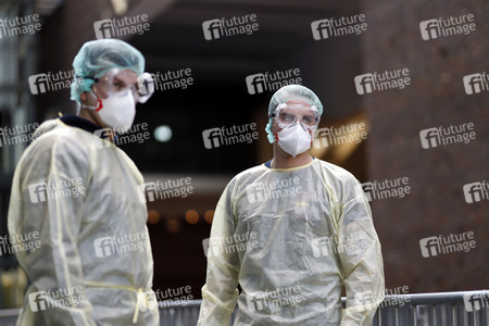 Corona-Testzentrum in Köln