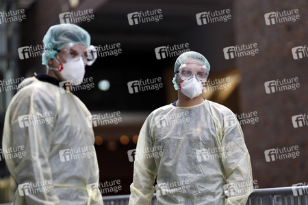 Corona-Testzentrum in Köln