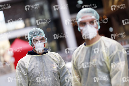 Corona-Testzentrum in Köln